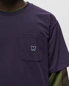 Needles S/S Crew Neck Tee Purple - Mens - Longsleeves