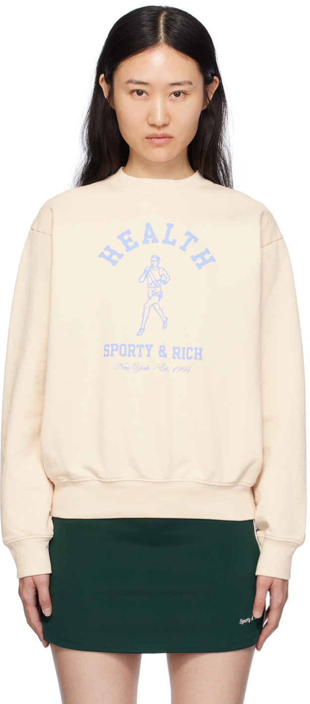 Sporty & Rich Off-White NY Running Club Sweatshirt Sporty & Rich