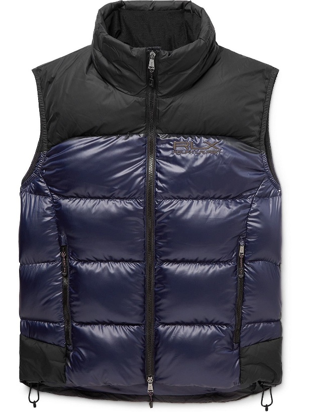 Photo: Polo Ralph Lauren - Carlton Colour-Block Quilted Recycled Shell Gilet - Blue