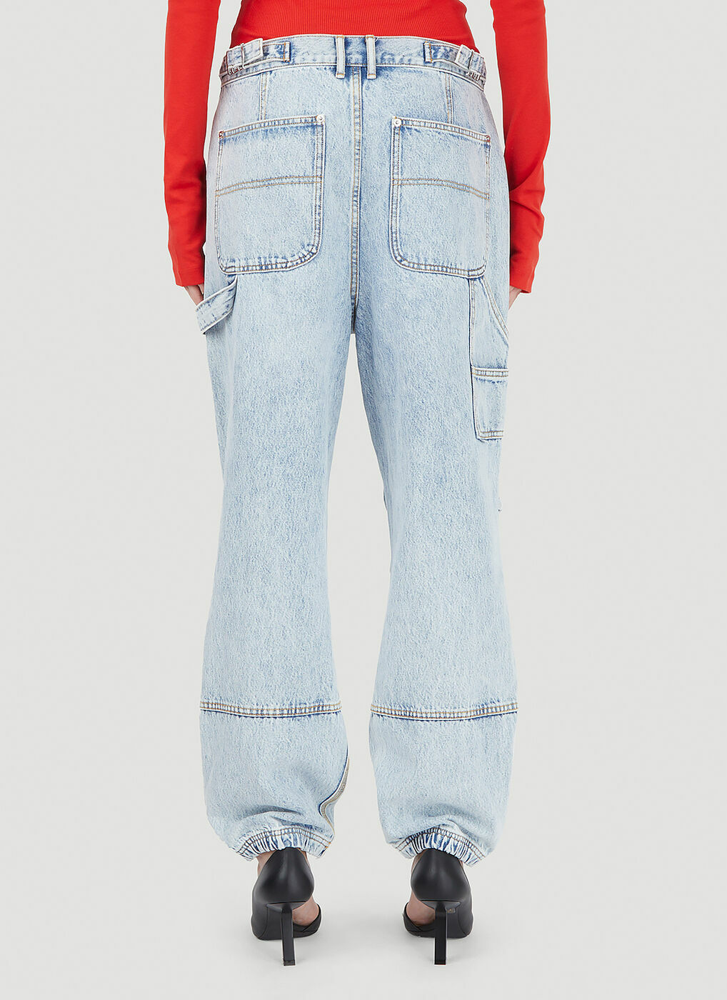Double Front Carpenter Jeans in Light Blue Alexander Wang