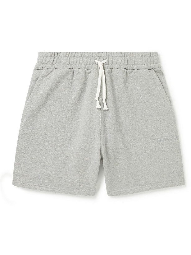Photo: CDLP - Mobilité Logo-Embroidered Cotton-Jersey Drawstring Shorts - Gray