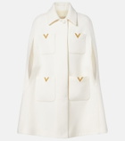 Valentino VLogo wool cape