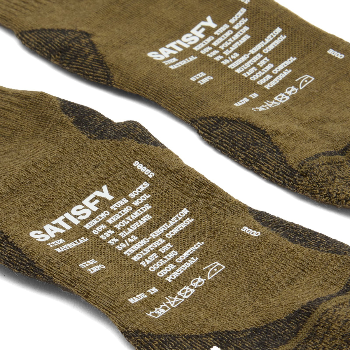 Satisfy Men's Merino Nylon Tube Socks in Dark Olive