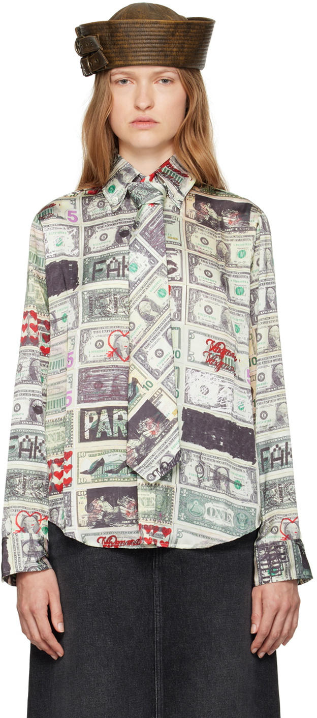 VAQUERA Multicolor Dollar Print Shirt Vaquera