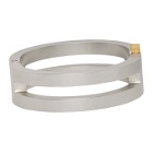 1017 ALYX 9SM Silver Hinged Buckle Bracelet