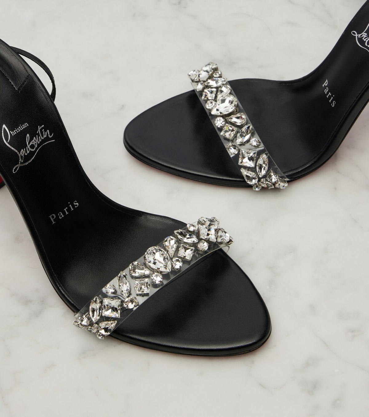 Christian Louboutin Fanny Jolly embellished leather sandals