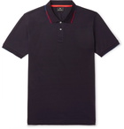 PS by Paul Smith - Contrast-Tipped Cotton-Piqué Polo Shirt - Men - Blue