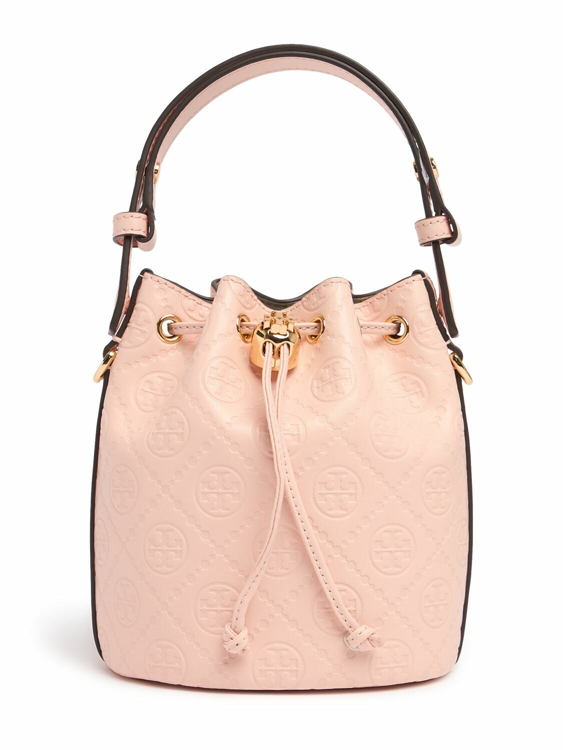 TORY BURCH Mini T Monogram Leather Bucket Bag Tory Burch