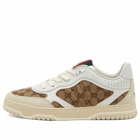 Gucci Men's Re-Web GG Jacquard Sneaker in White/Beige