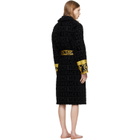 Versace Black 'I Heart Baroque' Bathrobe