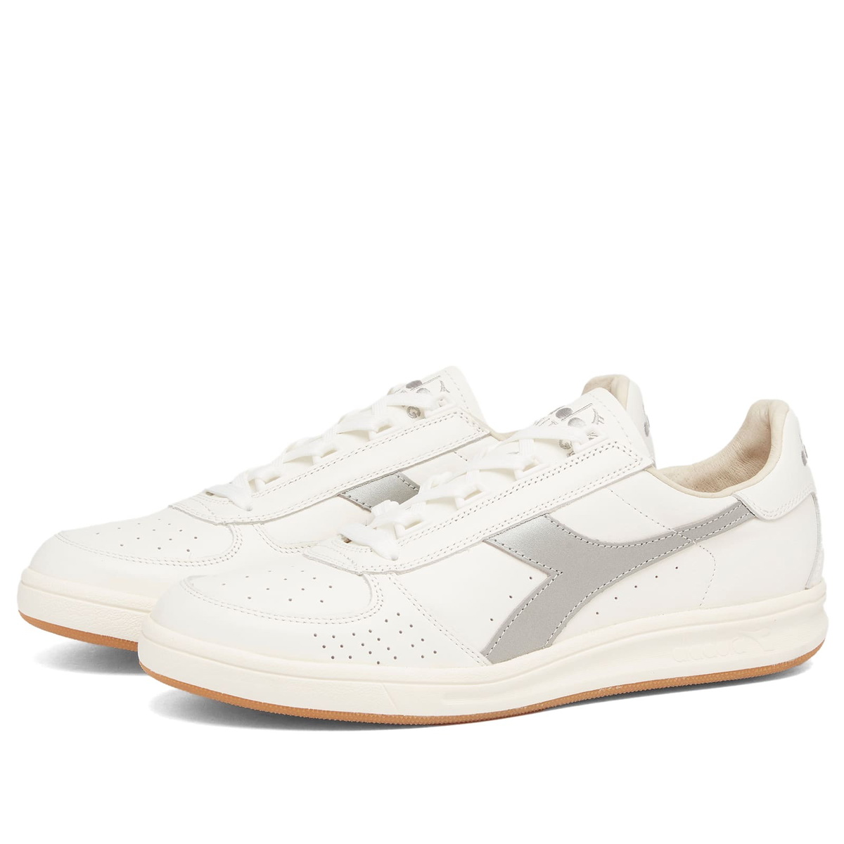 Diadora B.Elite '84 Sneaker in White/Silver