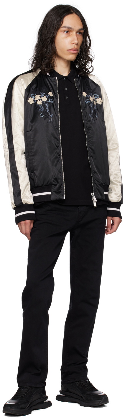 Dsquared2 Black 'Be Icon' Polo