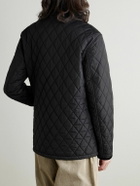 Burberry - Corduroy-Trimmed Quilted Nylon Barn Jacket - Black