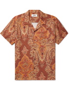 YMC - Malick Camp-Collar Paisley-Print Cotton Shirt - Brown
