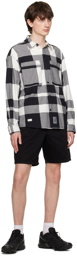 Izzue Black & White Check Shirt