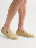 Loro Piana - Summer Walk Suede Loafers - Yellow