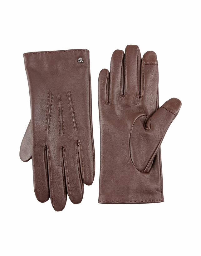 Photo: Lauren Ralph Lauren Womens Gloves Chocolate in Brown