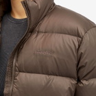 Gramicci Women's Down Puffer Jacket in Dark Brown