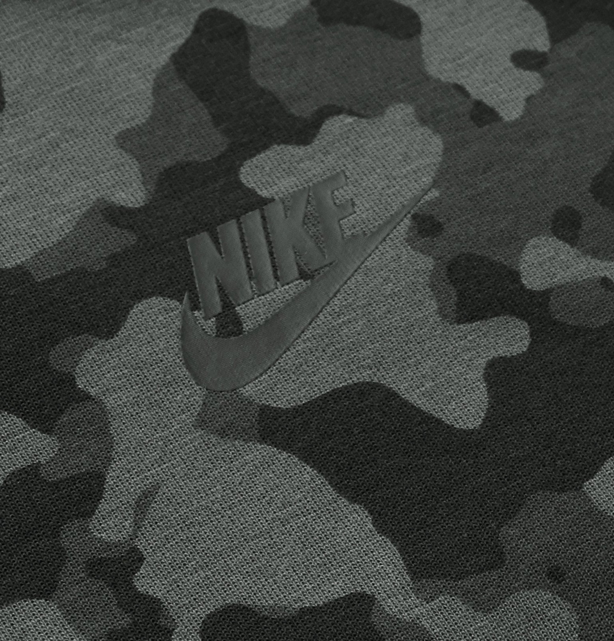 Nike - Camouflage-Print Cotton-Blend Tech Fleece Zip-Up Hoodie - Gray Nike