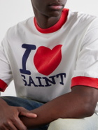 SAINT MXXXXXX - I Love Saint Cotton-Jersey T-Shirt - White