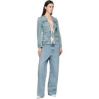 Maison Margiela Blue Wide-Leg Jeans