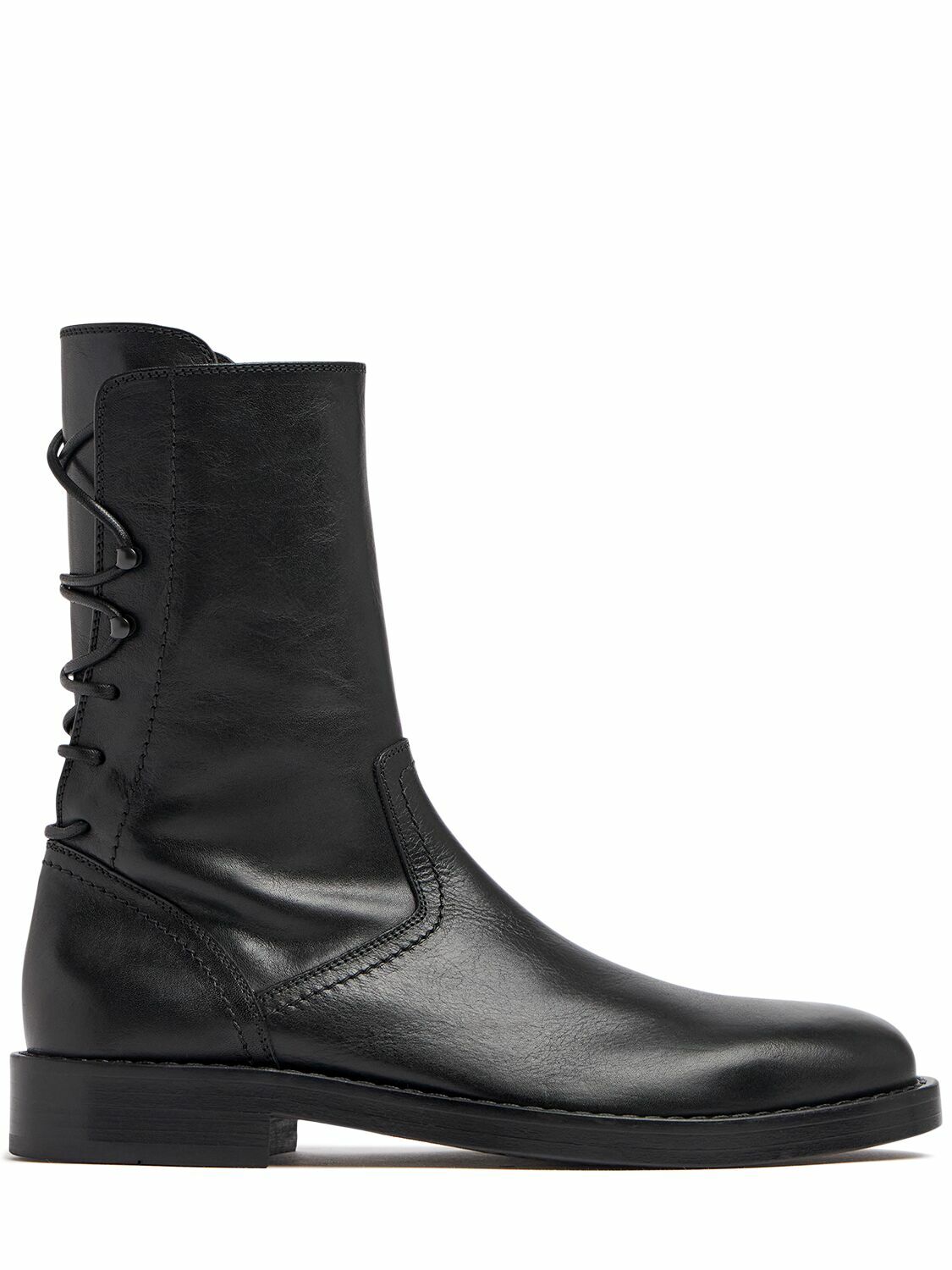 ANN DEMEULEMEESTER Heiko Laced Back Ankle Boots Ann
