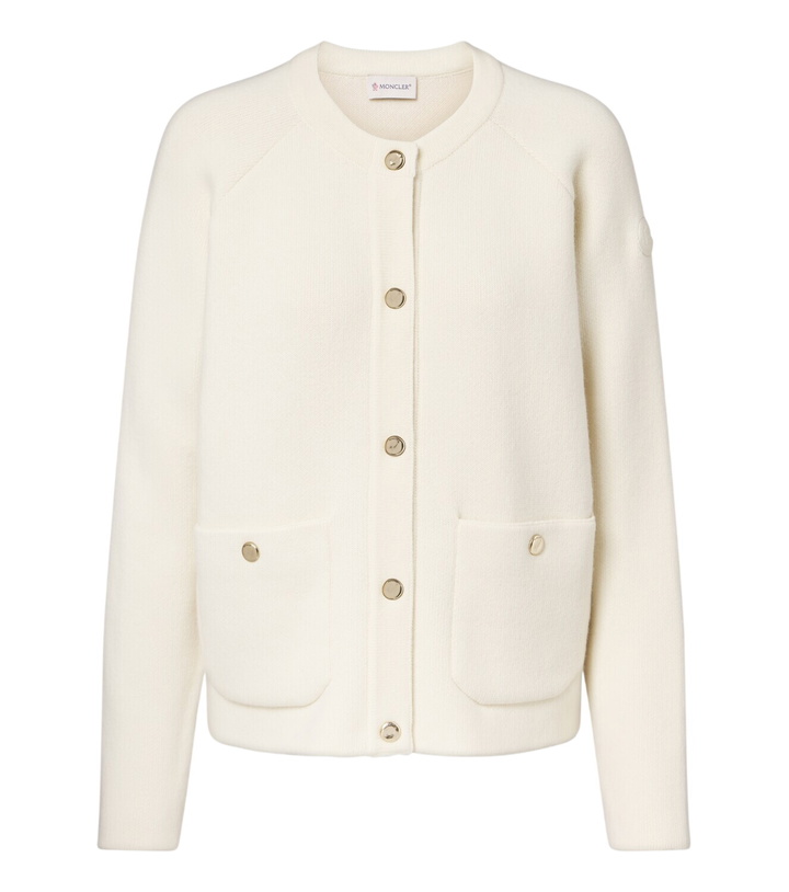 Photo: Moncler Wool, cotton, and cashmere-blend cardigan