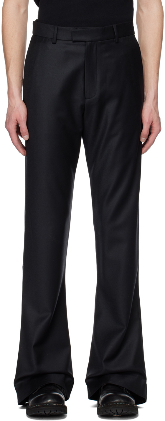 AARON ESH Black Puddle Trousers