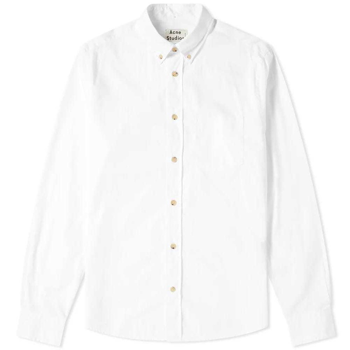 Photo: Acne Studios Isherwood Soft Poplin Shirt Optic White