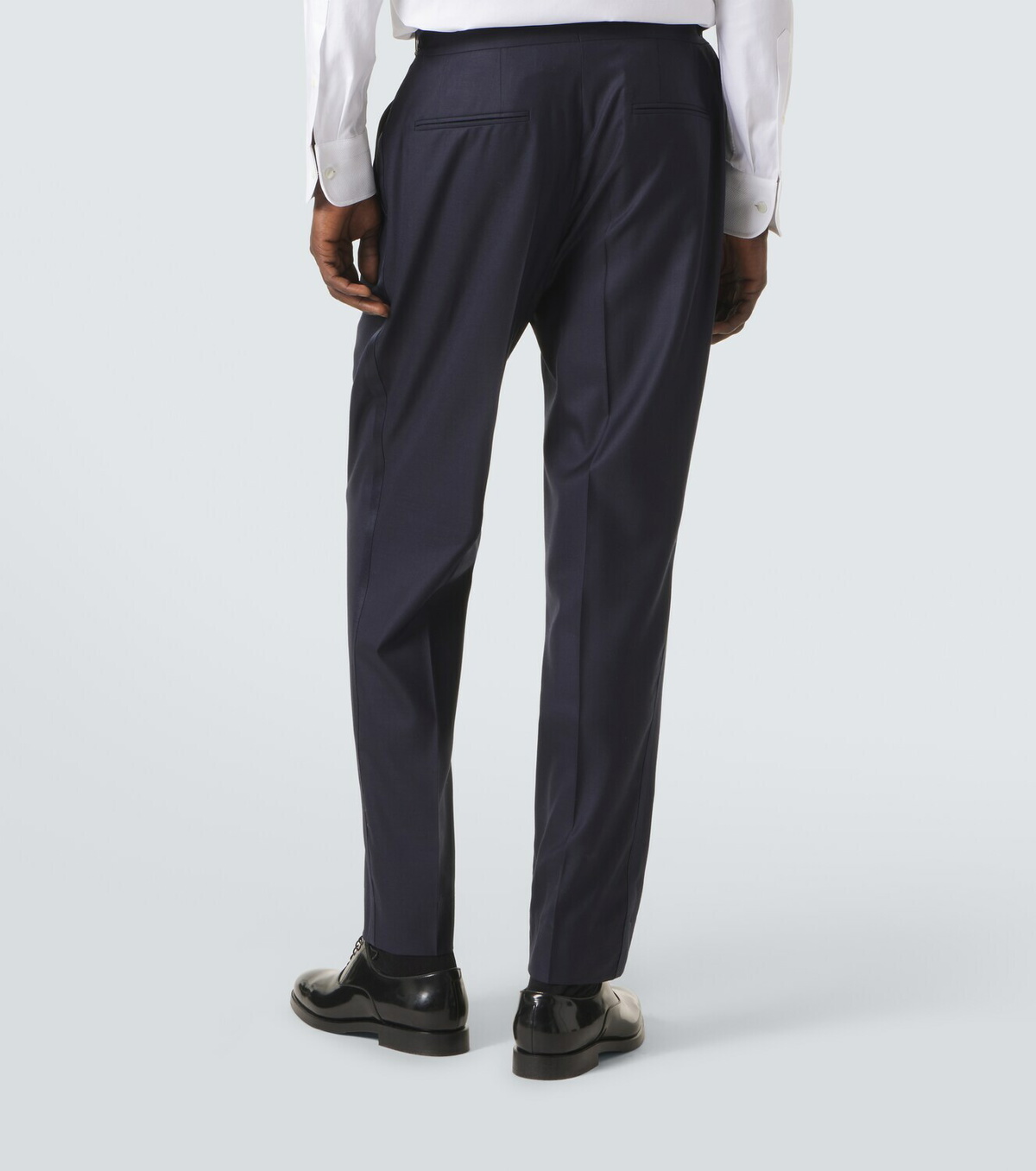 Brunello Cucinelli Wool and silk straight pants
