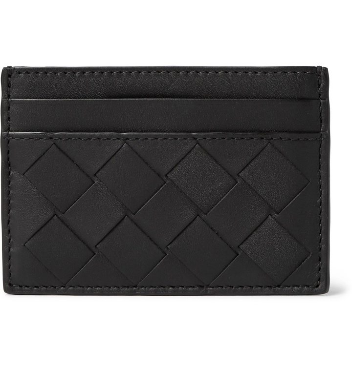 Photo: Bottega Veneta - Intrecciato Leather Cardholder - Black