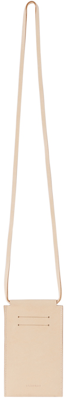 Building Block Beige Large Phone Sling
