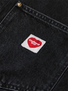 Carhartt WIP - Nash Logo-Appliquéd Stone-Washed Denim Jacket - Black