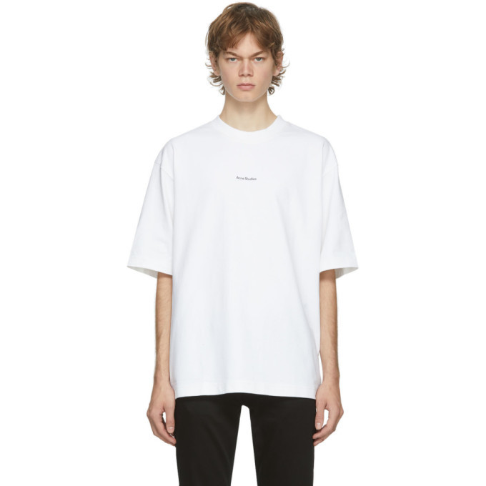 Acne Studios White Logo T-Shirt