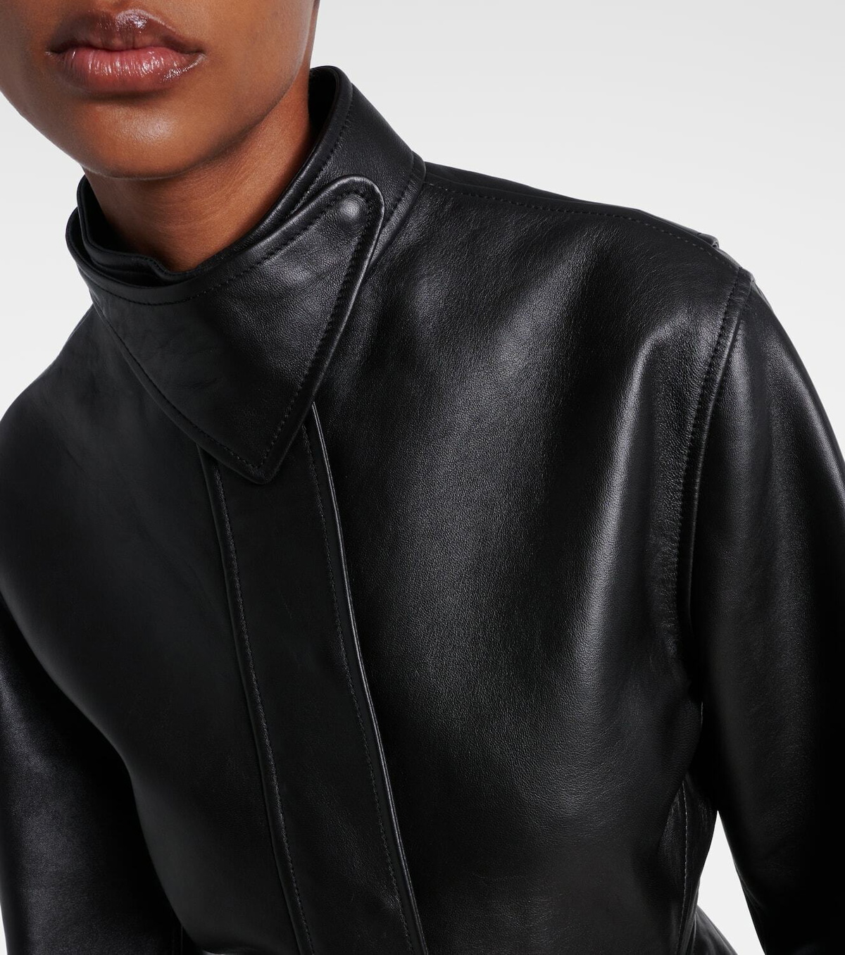 Alaïa Peplum leather jacket