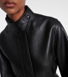 Alaïa Peplum leather jacket