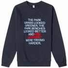 Reception Men's Harder Club Crew Sweatshirt in Dark Navy