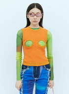 Paula Canovas del Vas Knit Bubble Cut-Out Vest