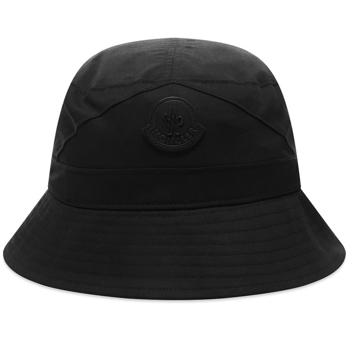 Photo: Moncler Rubber Logo Bucket Hat