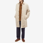 Kestin Men's Edinburgh Overcoat in Oatmeal Wool Fleece
