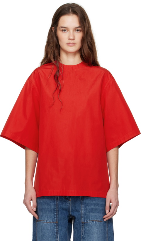 Photo: CO Red Oversized Poplin T-shirt