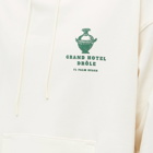 Drole de Monsieur Men's Drôle de Monsieur x Gergei Erdei Hotel Drole Hoodie in Off White/Green