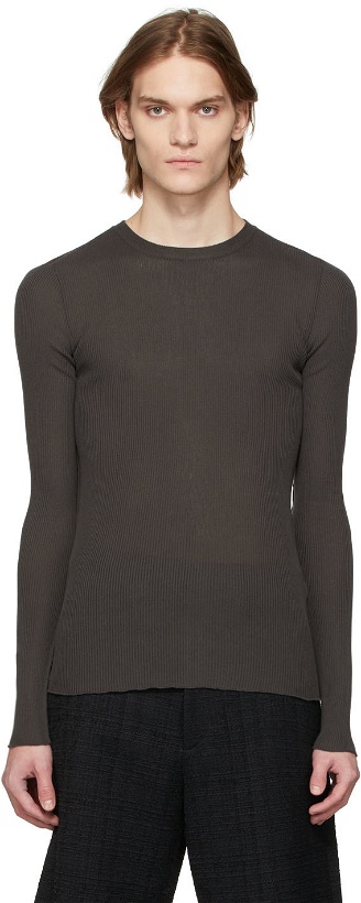 Photo: GAUCHERE SSENSE Exclusive Grey Knit T-Shirt