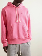 Acne Studios - Fairah Logo-Appliquéd Cotton-Jersey Hoodie - Pink