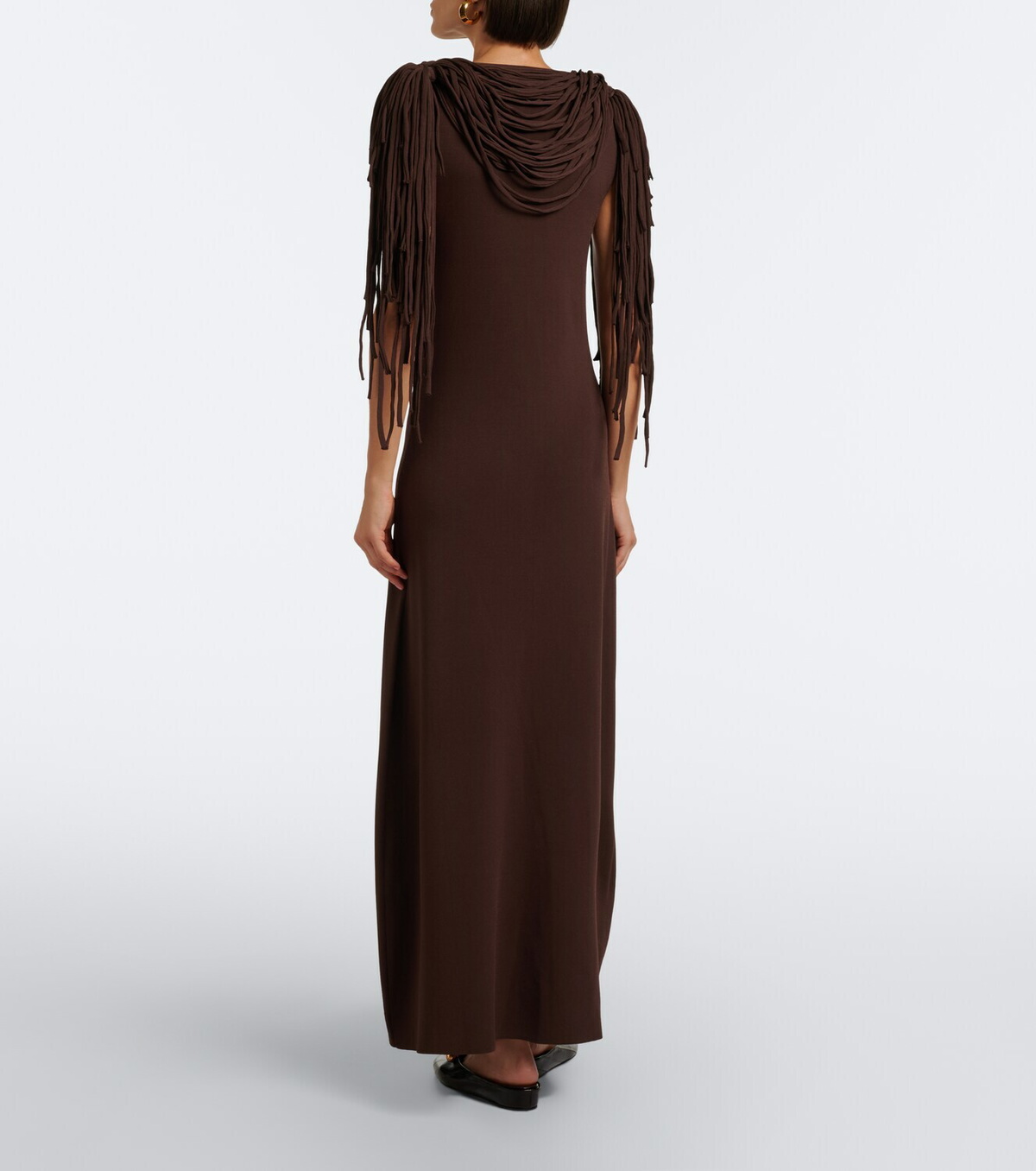 Altuzarra Fringed jersey maxi dress