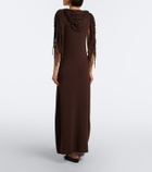 Altuzarra Fringed jersey maxi dress