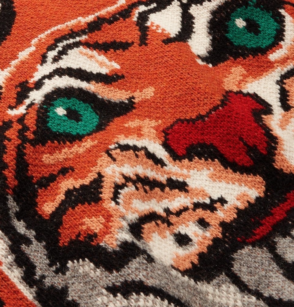 tiger intarsia jumper