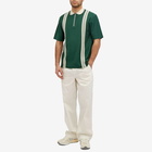 Palmes Men's Luca Zip Polo Shirt in Green