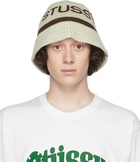 Stüssy Beige & Brown Knit Bucket Hat