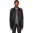 Rick Owens Black Leather Rotterdam Jacket